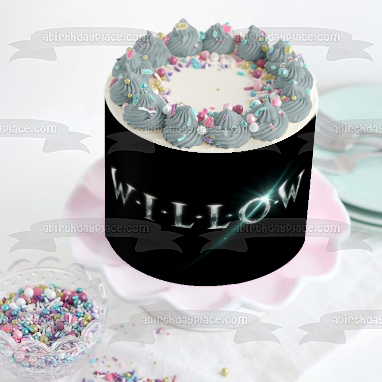 Willow Fantasy TV Show Series Póster Logo Decoración comestible para tarta Imagen ABPID53597 