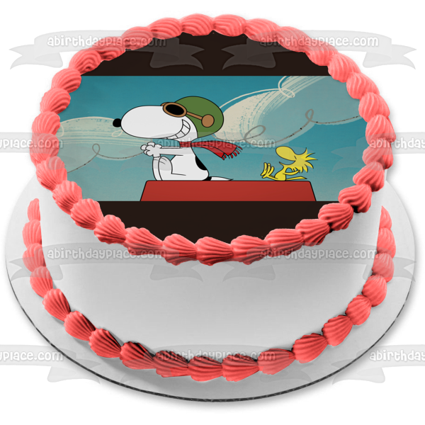 Imagen de decoración comestible para tarta de Woodstock de The Snoopy Show ABPID53876 