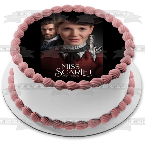 Miss Scarlet and the Duke Eliza Scarlet Detective Inspector William Wellington, The Duke Edible Cake Topper Image ABPID53885