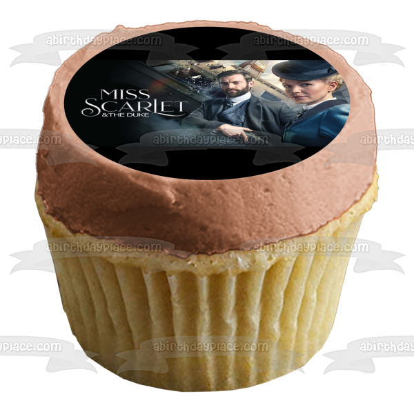 Miss Scarlet and the Duke Eliza Scarlet Detective Inspector William Wellington, The Duke Edible Cake Topper Image ABPID53887