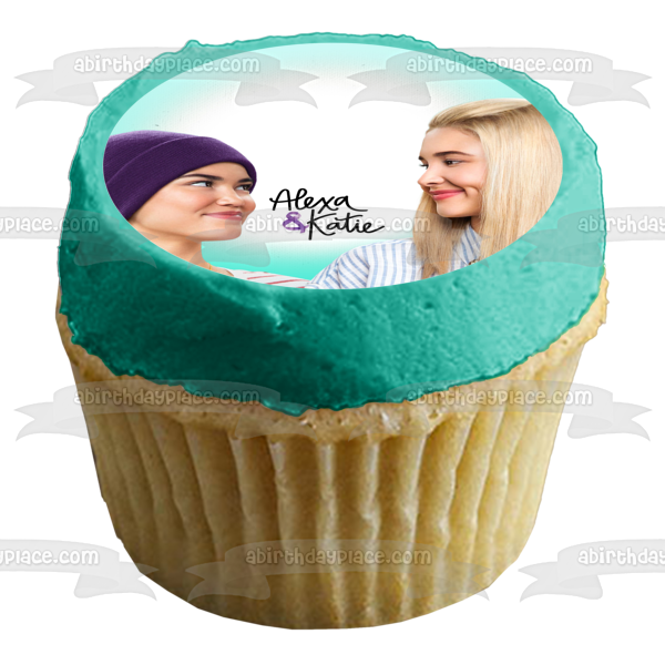 Alexa and Katie They Are Best Friends Edible Cake Topper Image ABPID56501