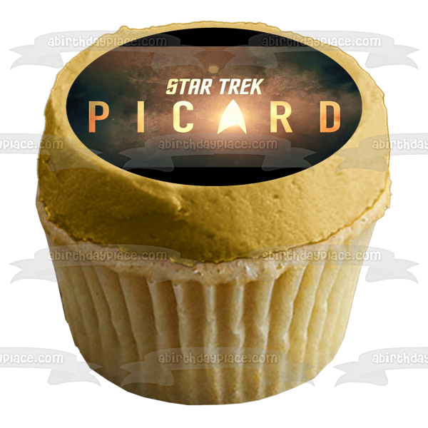 Imagen comestible para decoración de tarta con el logotipo de Picard de Star Trek ABPID53652 