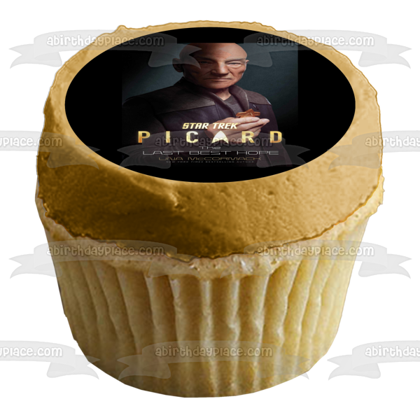 Star Trek Picard, la última portada del libro Best Hope, decoración comestible para tarta, imagen ABPID53655 