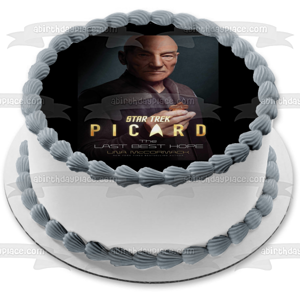 Star Trek Picard, la última portada del libro Best Hope, decoración comestible para tarta, imagen ABPID53655 