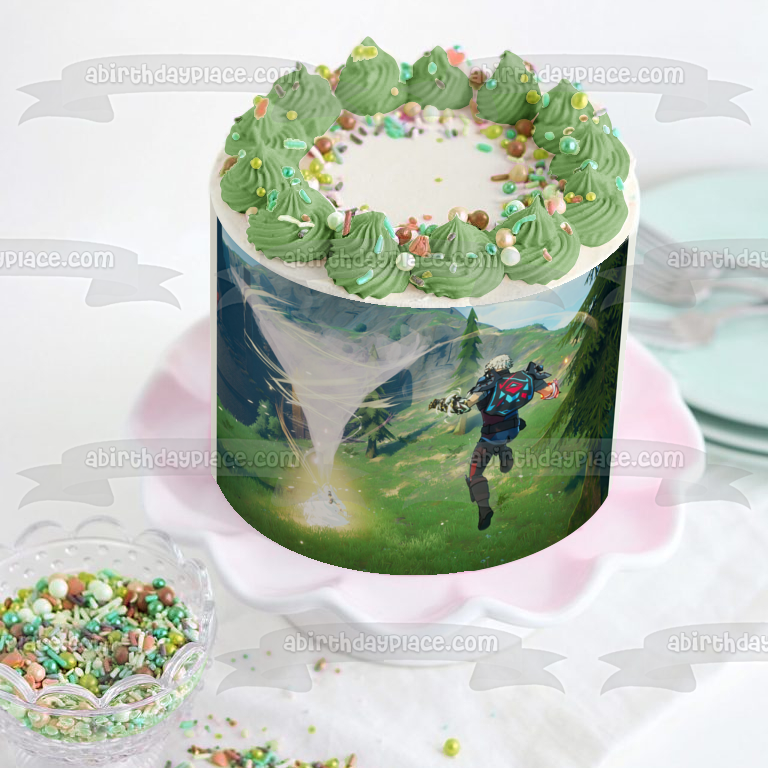 Spellbreak Wind Tornado Edible Cake Topper Image ABPID53668