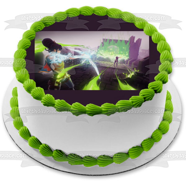 Adorno comestible para tarta Spellbreak Toxic Gauntlet Imagen ABPID53672 