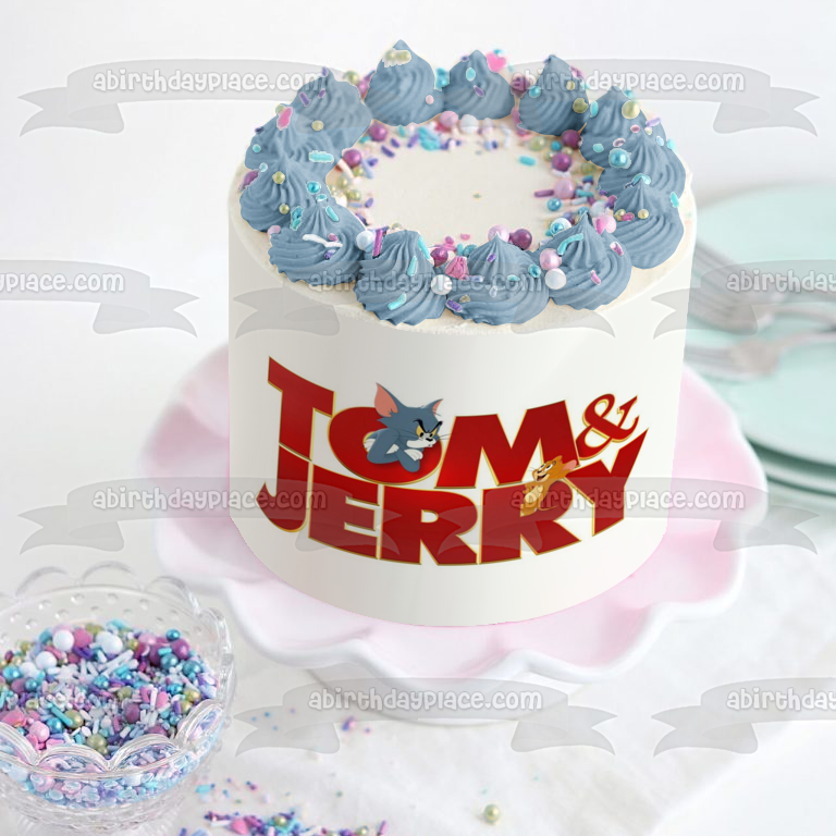 Imagen comestible para decoración de tarta de la película Tom y Jerry ABPID53938 