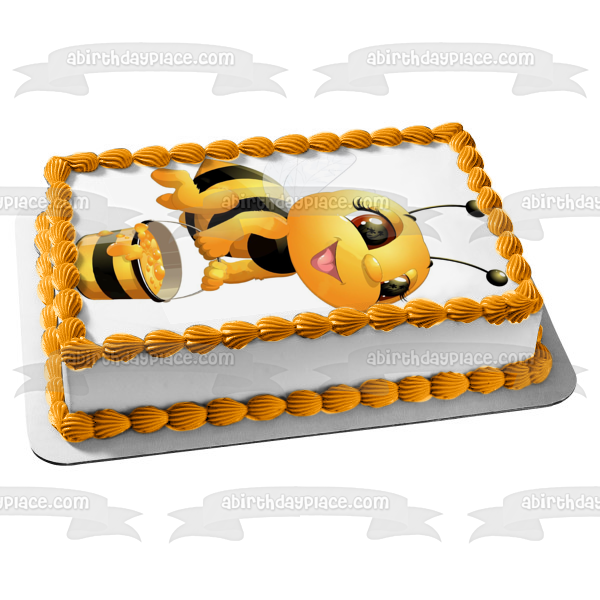 Honey Cake Edible Bees Image & Photo (Free Trial)
