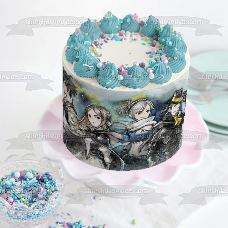 Bravely Default II Tiz Arrior Einheria Venus Imagen comestible para decoración de tarta ABPID53950 