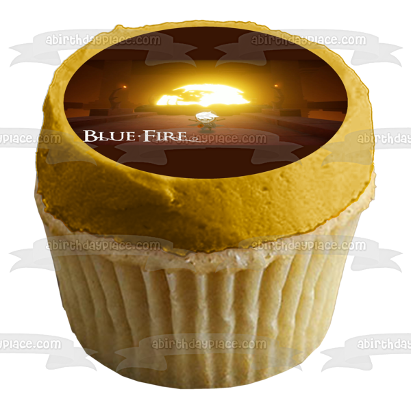 Blue Fire Umbra Edible Cake Topper Image ABPID53969