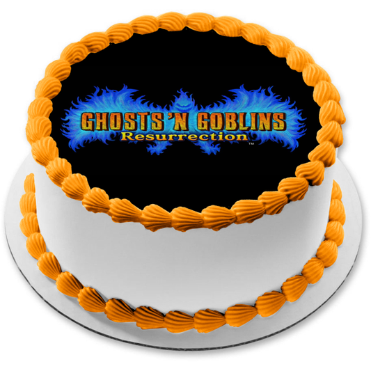 Ghosts N' Goblins Resurrection Logo Edible Cake Topper Image ABPID53973