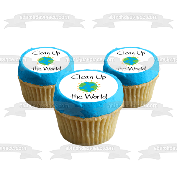 Clean Up the World National Clean Up Day Edible Cake Topper Image ABPID54232