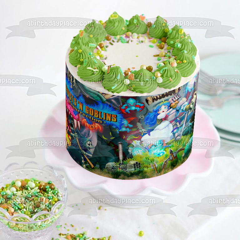 Imagen comestible para tarta comestible de Ghosts N' Goblins Resurrection Arthur Princess ABPID53974 