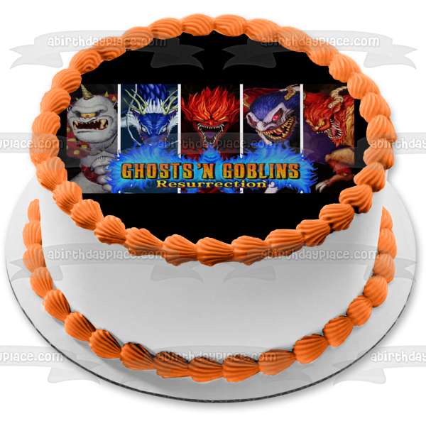 Imagen comestible para decoración de tarta de Resurrección de Ghosts N' Goblins ABPID53975 