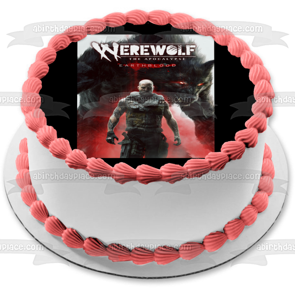 Hombre Lobo: El Apocalipsis-Earthblood Portada del juego Cahal Edible Cake Topper Imagen ABPID53988 