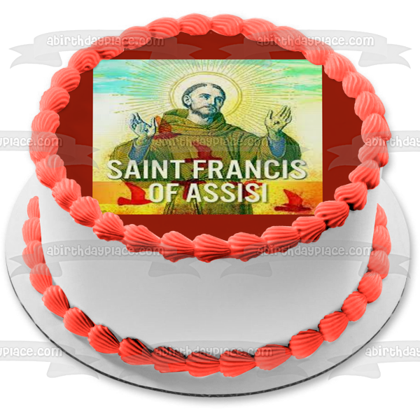 Imagen de decoración comestible para tarta de la Fiesta de San Francisco de Asís ABPID54253 