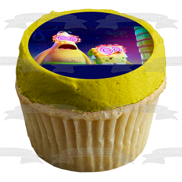 The SpongeBob Movie: Sponge on the Run Patrick and SpongeBob Funky Glasses Edible Cake Topper Image ABPID54005