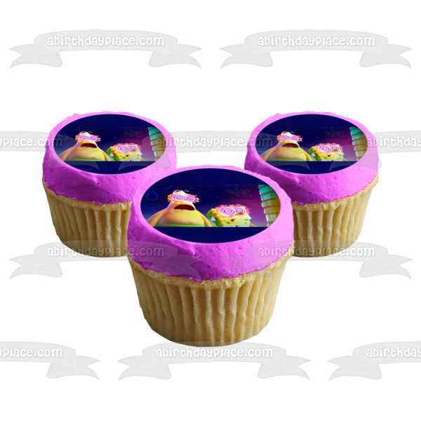 The SpongeBob Movie: Sponge on the Run Patrick and SpongeBob Funky Glasses Edible Cake Topper Image ABPID54005