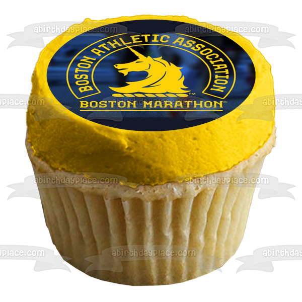 Boston Marathon Logo Edible Cake Topper Image ABPID54284