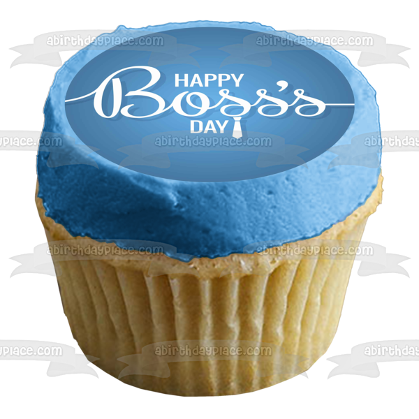 Happy Boss's Day Men's Tie Edible Cake Topper Image ABPID54291