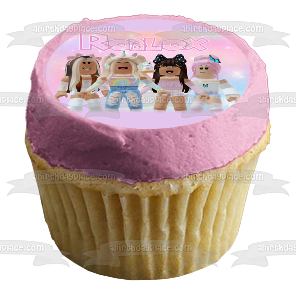 Roblox Girls Unicorn Squad Edible Cake Topper Image ABPID56529