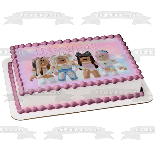 Roblox Girls Unicorn Squad Edible Cake Topper Image ABPID56529