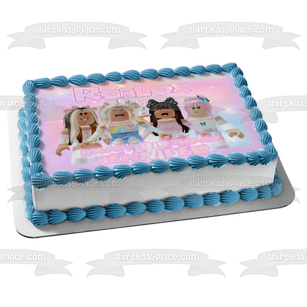 Roblox Girls Unicorn Squad Edible Cake Topper Image ABPID56529