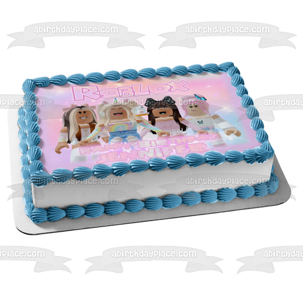 Roblox Girls Unicorn Squad Edible Cake Topper Image ABPID56529 – A