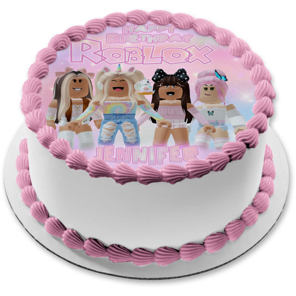 Roblox Girls Unicorn Squad Edible Cake Topper Image ABPID56529