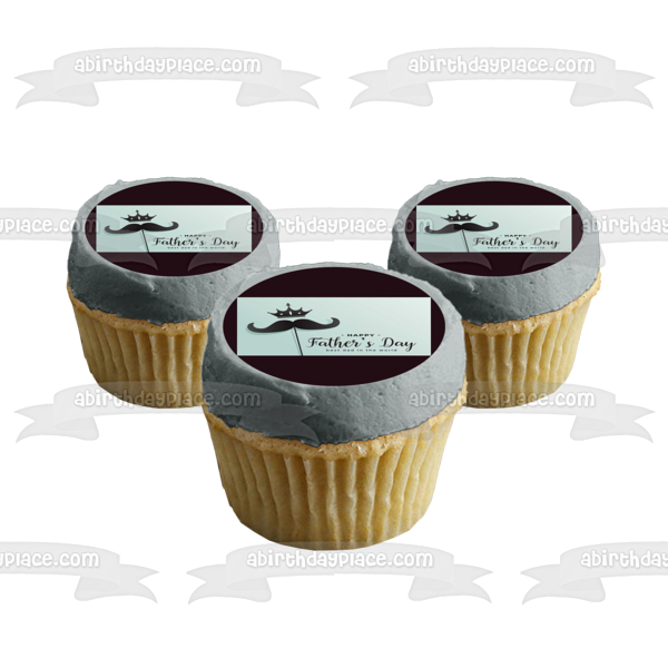 Father's Day Mustache Cupcake Toppers Party Printables 