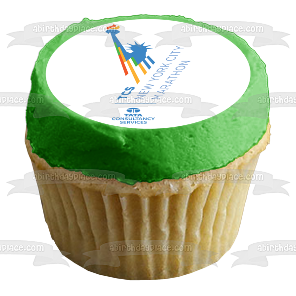 New York City Marathon Logo Edible Cake Topper Image ABPID54342