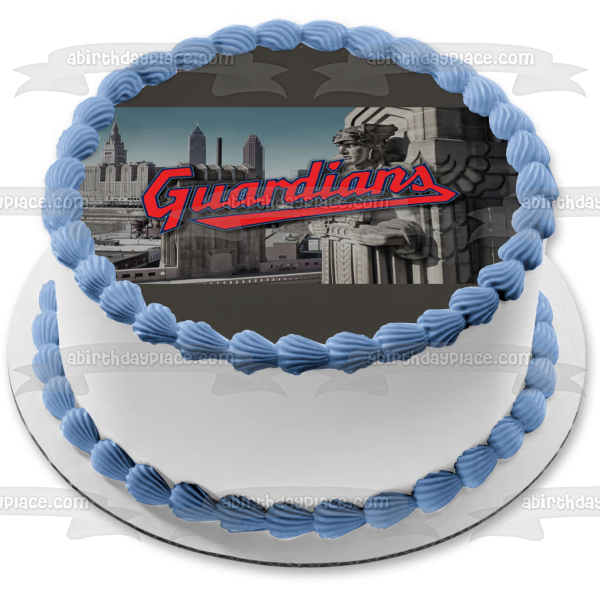 Cleveland Guardians Edible Cake Topper Image ABPID54363