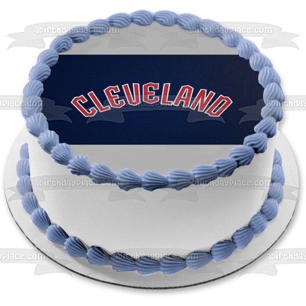 Cleveland Guardians Edible Cake Topper Image ABPID54366