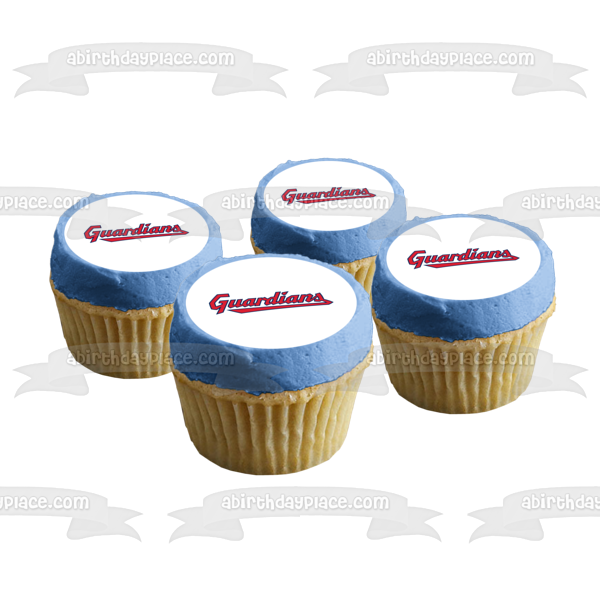 Cleveland Guardians Logo Edible Cake Topper Image ABPID54367