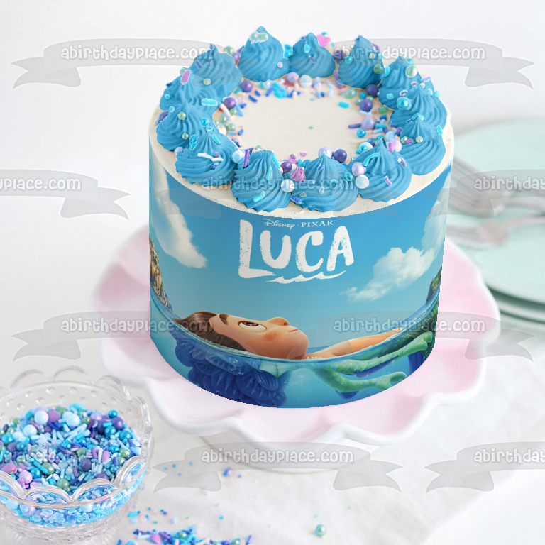 Imagen comestible para decoración de tarta de Luca Disney Pixar ABPID54121 