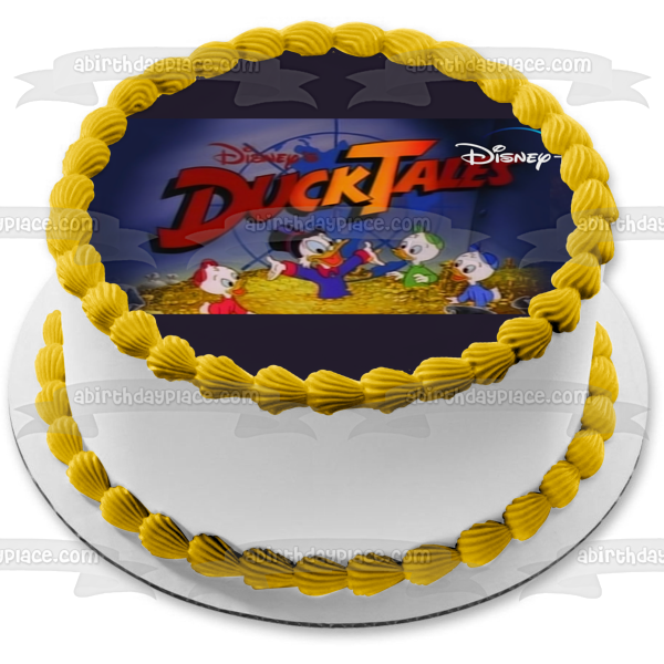 Duck Tales Scrooge McDuck Huey Duey Louie Edible Cake Topper Image ABPID54379