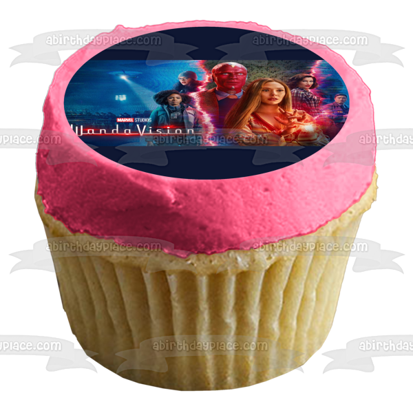 Wanda Vision Wanda Maximoff Vision Imagen comestible para decoración de tarta ABPID54388 