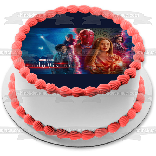 Wanda Vision Wanda Maximoff Vision Imagen comestible para decoración de tarta ABPID54388 