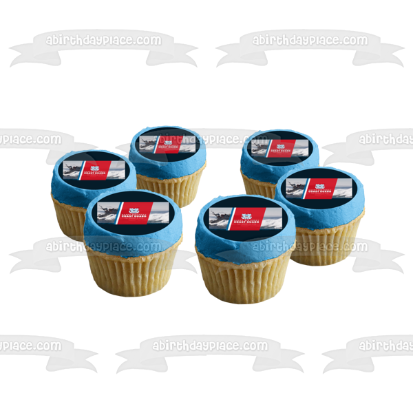 Happy Birthday U.S. Coast Guard Edible Cake Topper Image ABPID54152