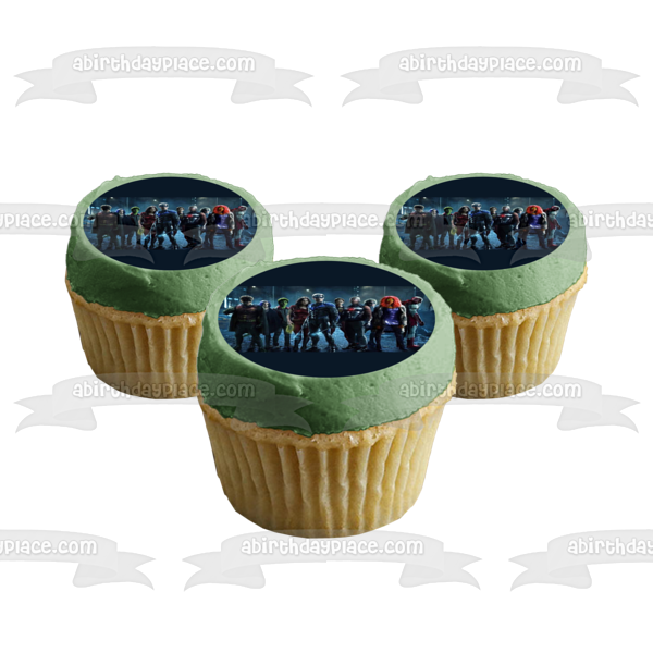 Titans Raven Dick Grayson Jason Todd Donna Troy Starfire Beast Boy Deathstroke Edible Cake Topper Image ABPID54415