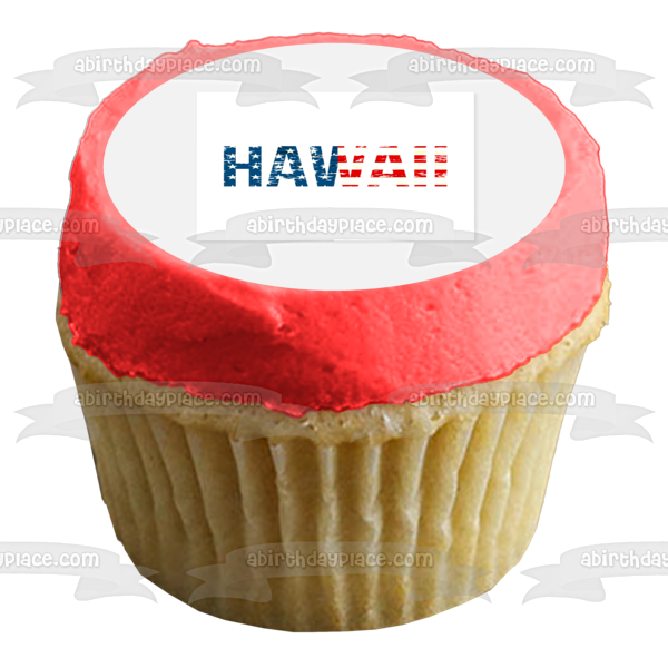 Happy Hawaii Statehood Day Edible Cake Topper Image ABPID54174