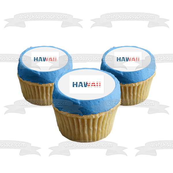 Happy Hawaii Statehood Day Edible Cake Topper Image ABPID54174