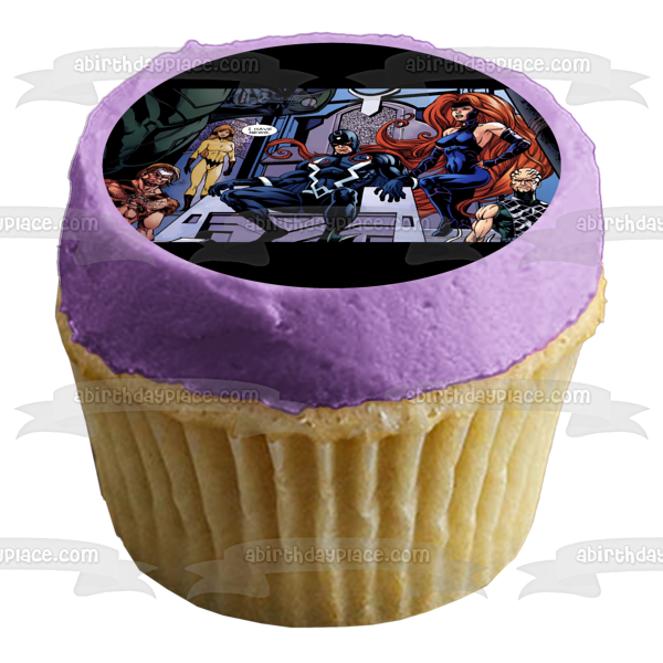 Inhumans Louise Karnak Gorgon Maximus Black Bolt - Decoración comestible para tarta, imagen ABPID54424 