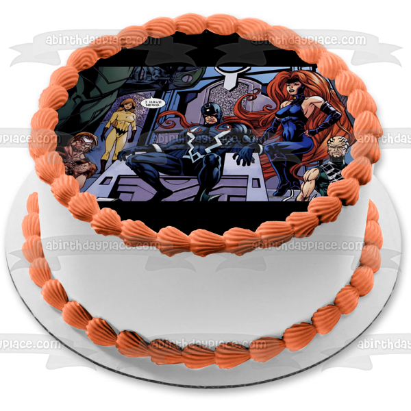 Inhumans Louise Karnak Gorgon Maximus Black Bolt - Decoración comestible para tarta, imagen ABPID54424 