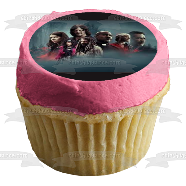 The Walking Dead Maggie Daryl Carol Negan Ezekiel Father Gabriel Princess Edible Cake Topper Image ABPID54428