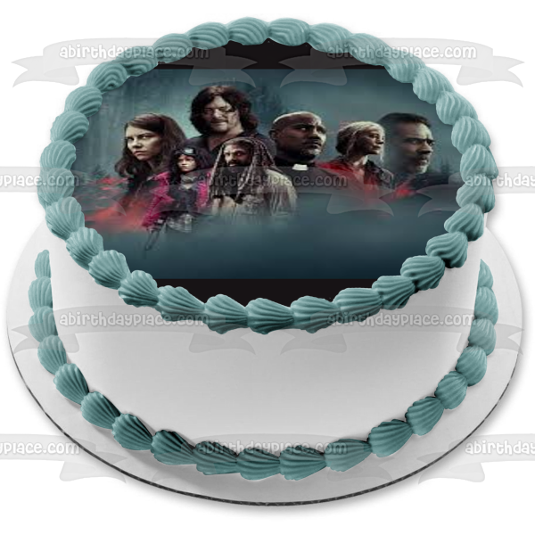 The Walking Dead Maggie Daryl Carol Negan Ezekiel Father Gabriel Princess Edible Cake Topper Image ABPID54428