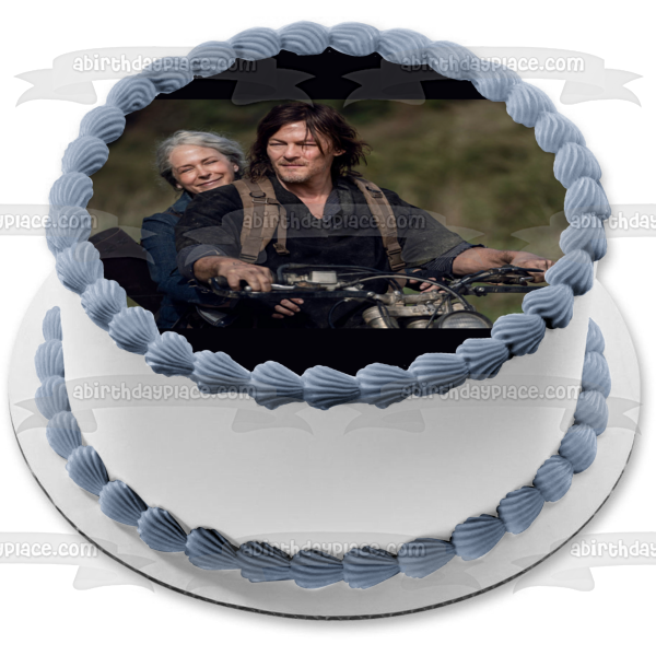 The Walking Dead Carol Daryl Edible Cake Topper Image ABPID54432