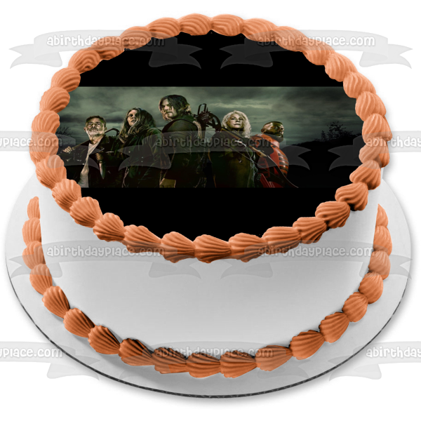 Imagen comestible para decoración de tarta de The Walking Dead Negan Daryl Carol ABPID54436 