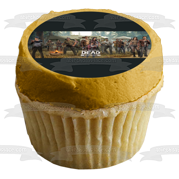 The Walking Dead Survivors Edible Cake Topper Image ABPID54445