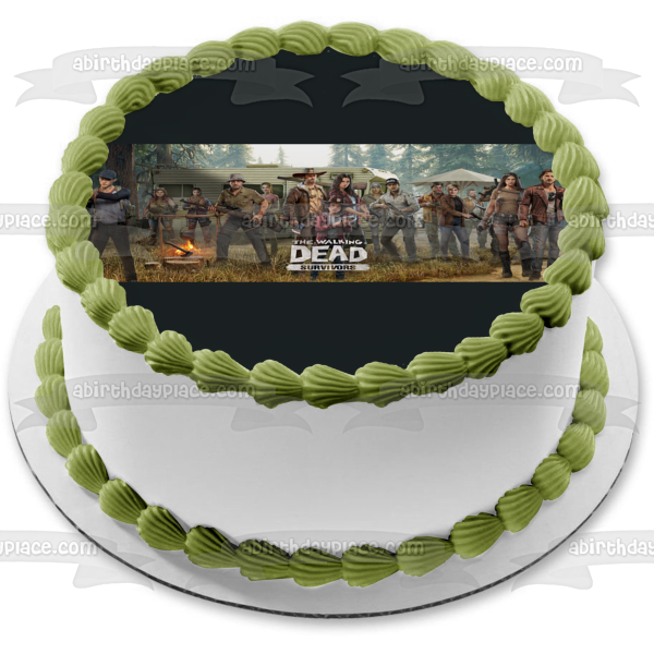 The Walking Dead Survivors Edible Cake Topper Image ABPID54445